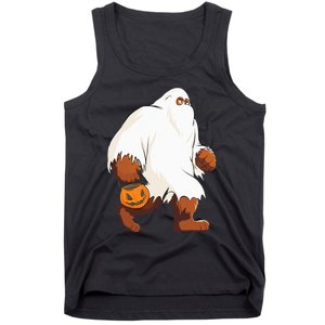 Funny Bigfoot Ghost Halloween Costume Tank Top