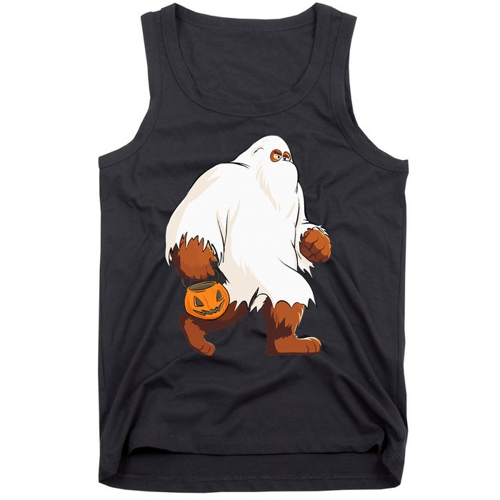 Funny Bigfoot Ghost Halloween Costume Tank Top