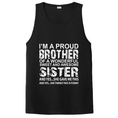 Funny Birthday Gift For Brother From Awesome Sister Present PosiCharge Competitor Tank