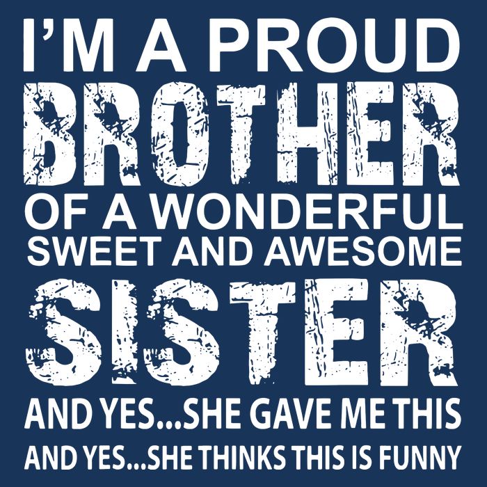 Funny Birthday Gift For Brother From Awesome Sister Present 16 in Basic Backpack