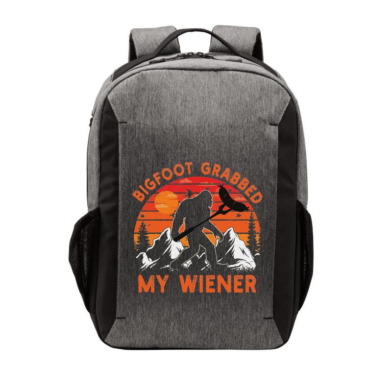 Funny Bigfoot Grabbed My Wiener Retro Bbq Humor Vector Backpack