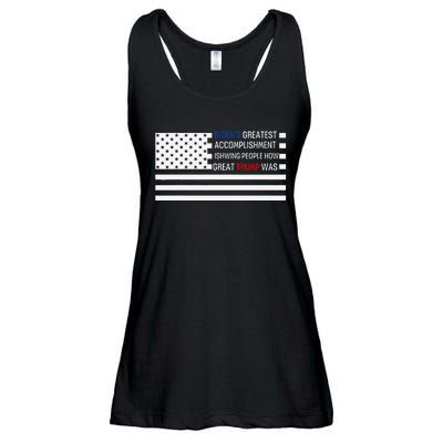 Funny BidenS Greatest Accomplishment Is Showing Trump 2024 Ladies Essential Flowy Tank