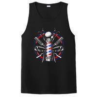 Funny Barber Gift For Men Barbershop Pole Tools Hairstylist PosiCharge Competitor Tank