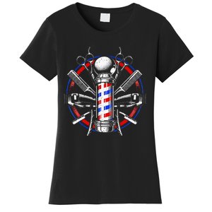 Funny Barber Gift For Men Barbershop Pole Tools Hairstylist Women's T-Shirt