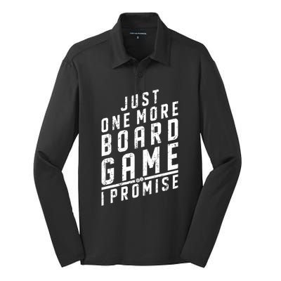 Funny Board Gamer Graphic Design Game Night Board Gamer Funny Gift Silk Touch Performance Long Sleeve Polo