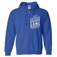 Funny Board Gamer Graphic Design Game Night Board Gamer Funny Gift Full Zip Hoodie