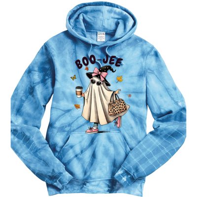 Funny Boojee Ghost Halloween Boo Jee Ghost Spooky Season Tie Dye Hoodie