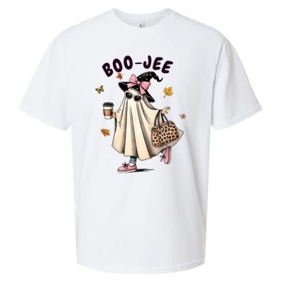 Funny Boojee Ghost Halloween Boo Jee Ghost Spooky Season Sueded Cloud Jersey T-Shirt