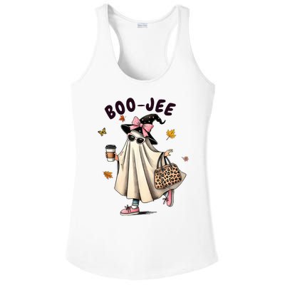 Funny Boojee Ghost Halloween Boo Jee Ghost Spooky Season Ladies PosiCharge Competitor Racerback Tank