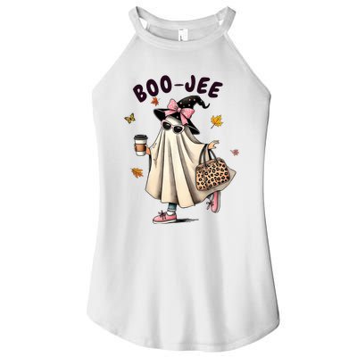 Funny Boojee Ghost Halloween Boo Jee Ghost Spooky Season Women's Perfect Tri Rocker Tank