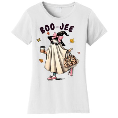 Funny Boojee Ghost Halloween Boo Jee Ghost Spooky Season Women's T-Shirt