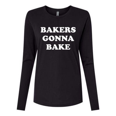 Funny Bakers Gonna Bake Trendy Baking Gift Womens Cotton Relaxed Long Sleeve T-Shirt