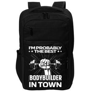 Funny Bodybuilding Gym Gymlife Gift Lifting Workout Bodybuilder Funny Gift Impact Tech Backpack