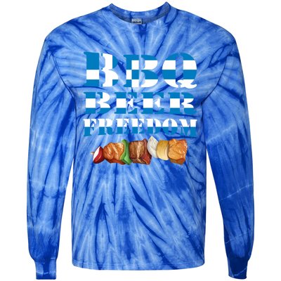 Funny Bbq Gift! For Fans Of Smoking Grilling And Barbecue Funny Gift Tie-Dye Long Sleeve Shirt