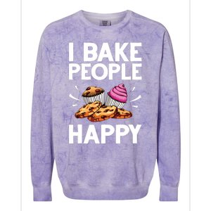 Funny Baker Gift For Men Women Food Cake Baking Pastry Chef Colorblast Crewneck Sweatshirt