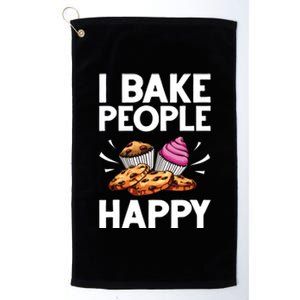 Funny Baker Gift For Men Women Food Cake Baking Pastry Chef Platinum Collection Golf Towel