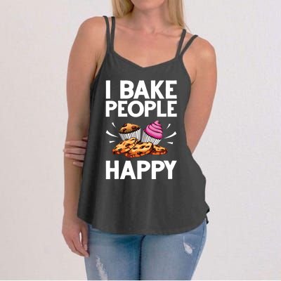 Funny Baker Gift For Men Women Food Cake Baking Pastry Chef Women's Strappy Tank