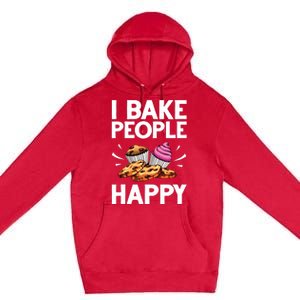 Funny Baker Gift For Men Women Food Cake Baking Pastry Chef Premium Pullover Hoodie