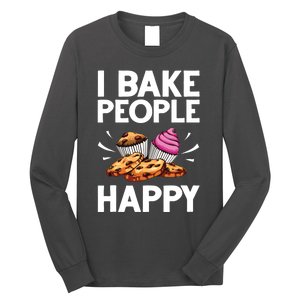 Funny Baker Gift For Men Women Food Cake Baking Pastry Chef Long Sleeve Shirt