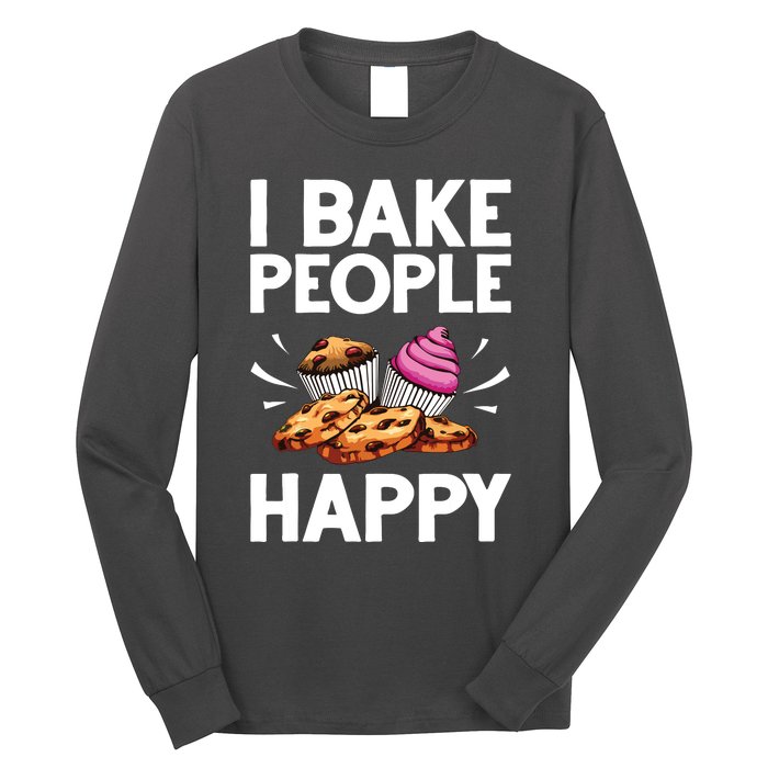 Funny Baker Gift For Men Women Food Cake Baking Pastry Chef Long Sleeve Shirt