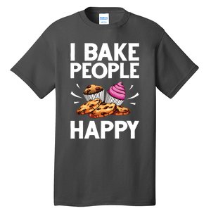 Funny Baker Gift For Men Women Food Cake Baking Pastry Chef Tall T-Shirt