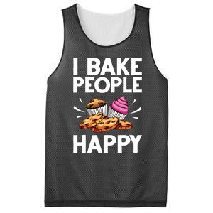 Funny Baker Gift For Men Women Food Cake Baking Pastry Chef Mesh Reversible Basketball Jersey Tank