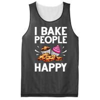 Funny Baker Gift For Men Women Food Cake Baking Pastry Chef Mesh Reversible Basketball Jersey Tank