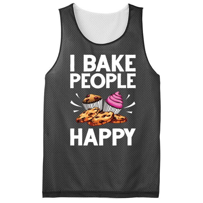 Funny Baker Gift For Men Women Food Cake Baking Pastry Chef Mesh Reversible Basketball Jersey Tank