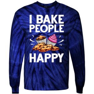 Funny Baker Gift For Men Women Food Cake Baking Pastry Chef Tie-Dye Long Sleeve Shirt