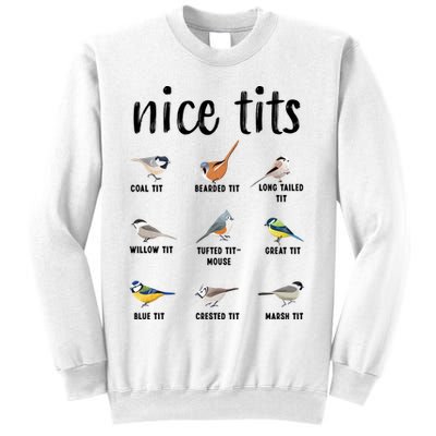 Funny Bird Gift Nice Tits Ornithology Sweatshirt