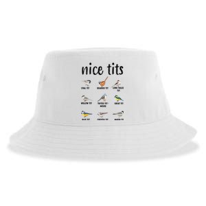 Funny Bird Gift Nice Tits Ornithology Sustainable Bucket Hat