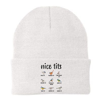 Funny Bird Gift Nice Tits Ornithology Beanie