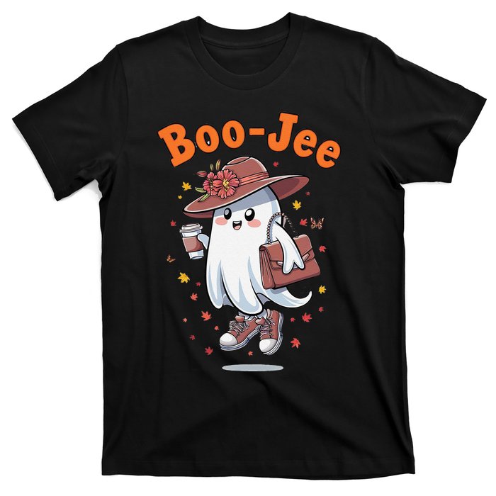 Funny Boojee Ghost Halloween Boo Jee Ghost Spooky Season T-Shirt