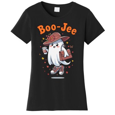 Funny Boojee Ghost Halloween Boo Jee Ghost Spooky Season Women's T-Shirt