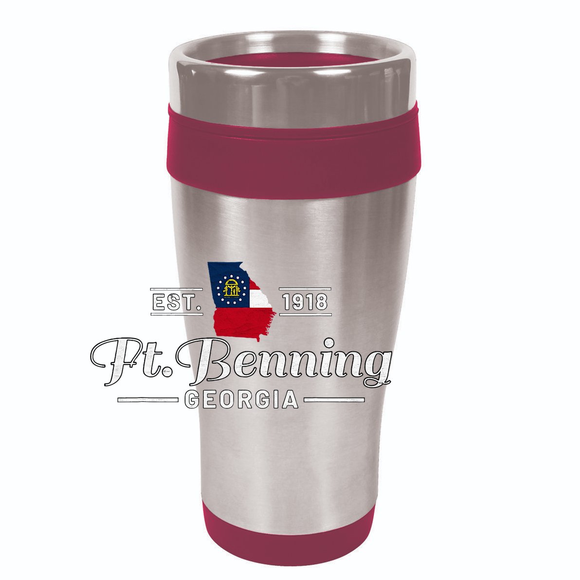 Fort Benning Georgia Ga Vintage Ft Benning Infantry Gift 12oz Stainless Steel Coffee Mug