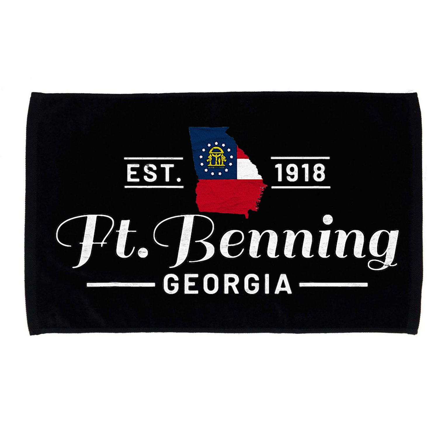 Fort Benning Georgia Ga Vintage Ft Benning Infantry Gift Microfiber Hand Towel