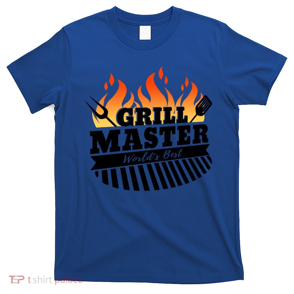 Funny Bbq Grill Master Worlds Best Grillfather Grillers Cute Gift T-Shirt
