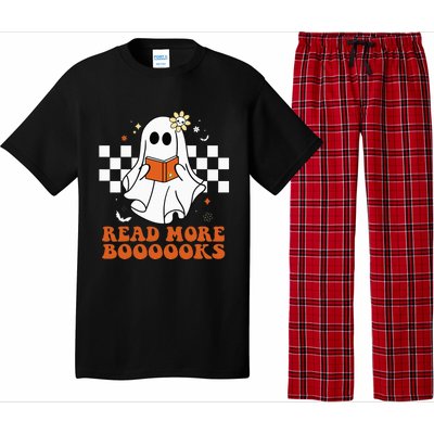 Funny Booooks Ghost Read More Books Cute Teacher Halloween Pajama Set