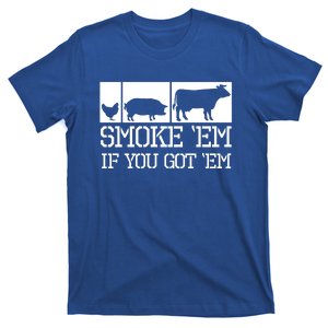 Funny Bbq Grilling Smoker Meaningful Gift Smoke Meat Lover Smoking T-Shirt