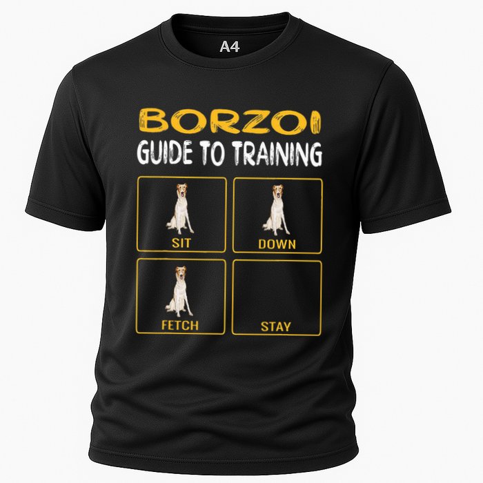 Funny Borzoi Guide To Training Dog Obedience Cooling Performance Crew T-Shirt