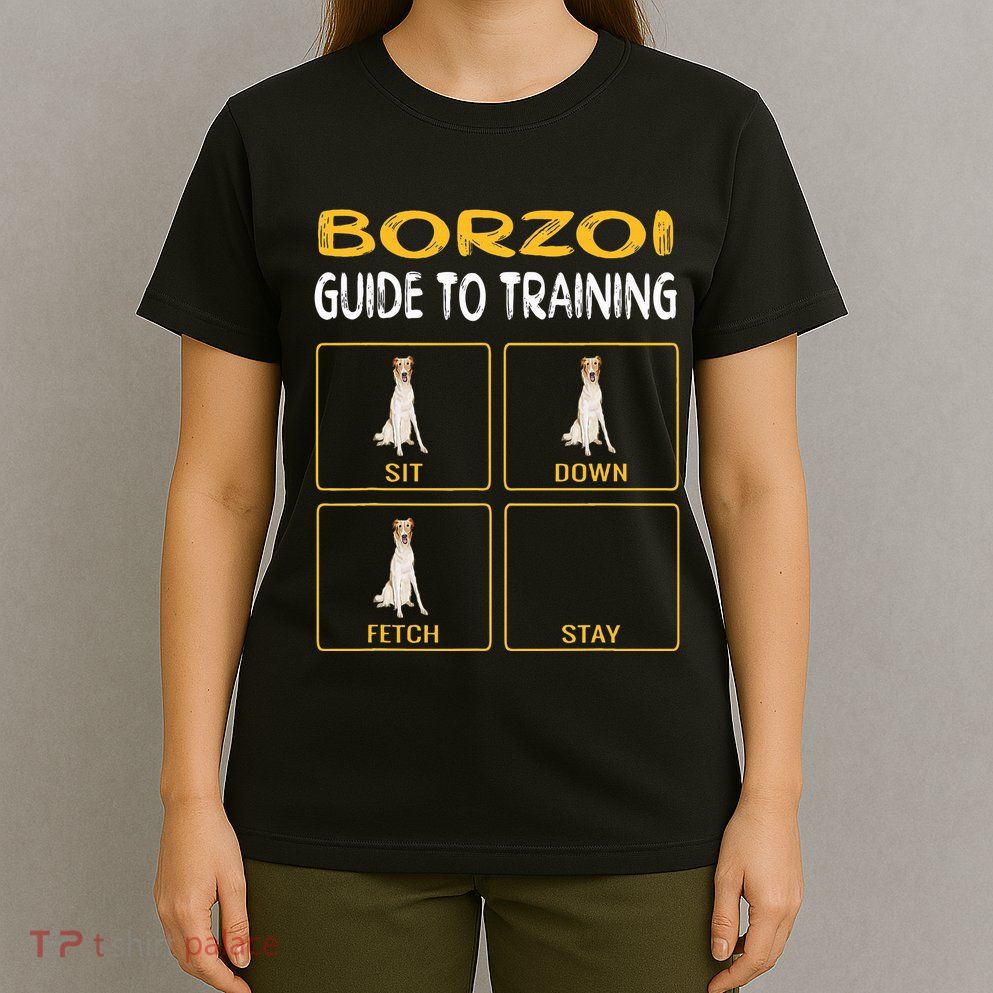 Funny Borzoi Guide To Training Dog Obedience T-Shirt