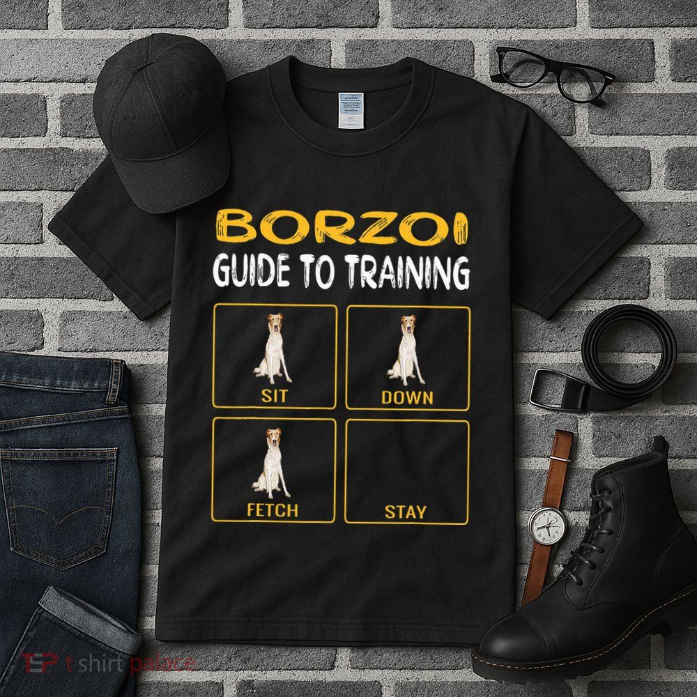 Funny Borzoi Guide To Training Dog Obedience Tall T-Shirt