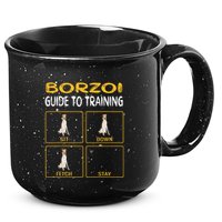 Funny Borzoi Guide To Training Dog Obedience 15oz Campfire Ceramic Mug