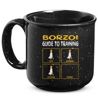 Funny Borzoi Guide To Training Dog Obedience 15oz Campfire Ceramic Mug
