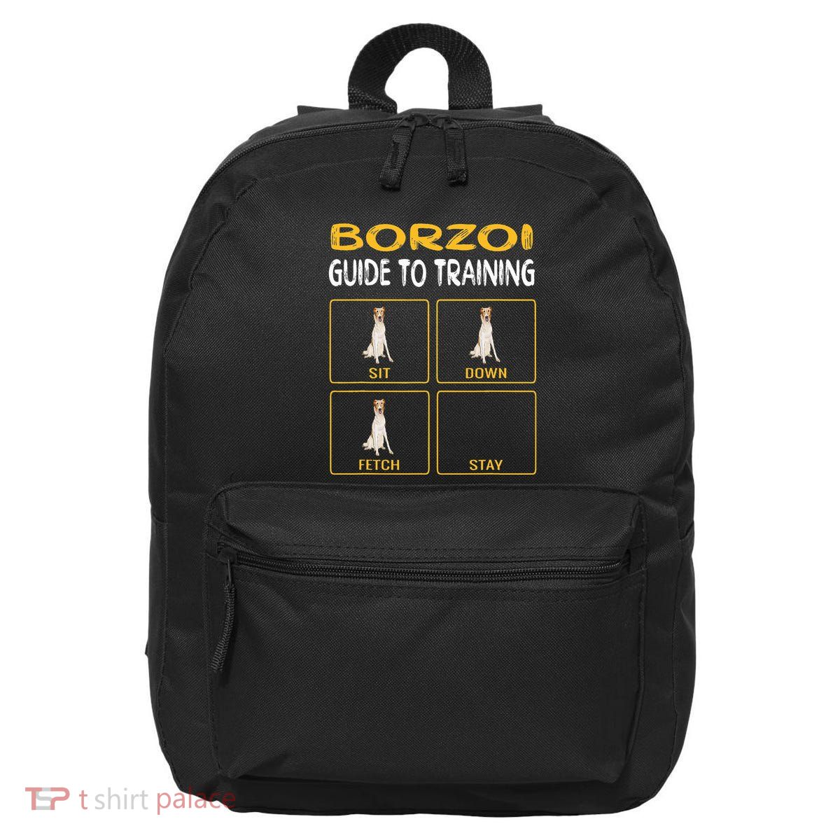 Funny Borzoi Guide To Training Dog Obedience 16 in Basic Backpack