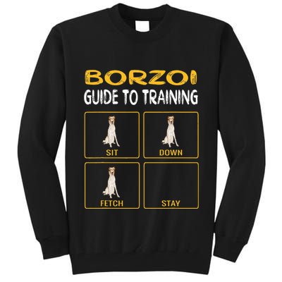 Funny Borzoi Guide To Training Dog Obedience Tall Sweatshirt