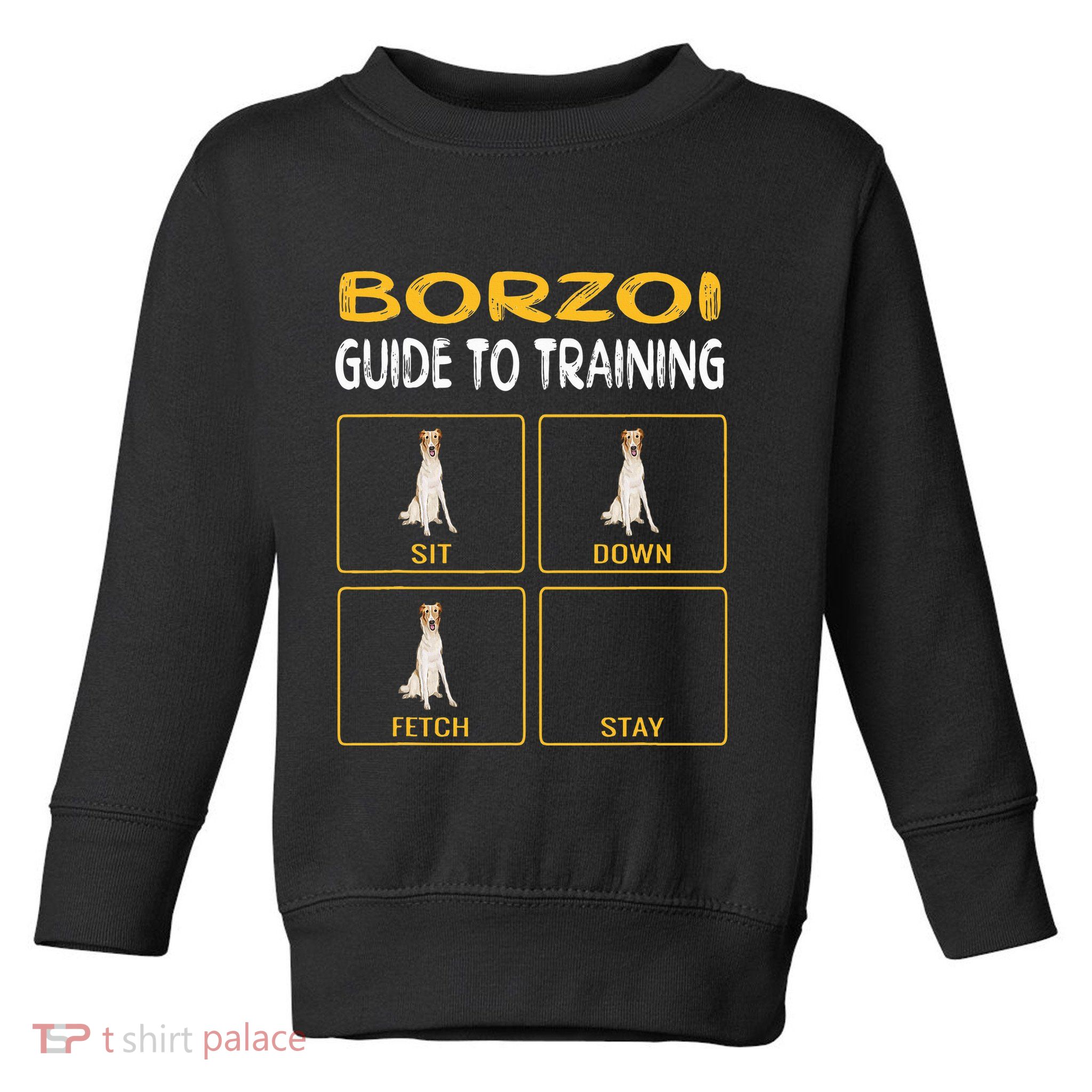 Funny Borzoi Guide To Training Dog Obedience Toddler Sweatshirt