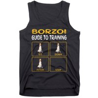Funny Borzoi Guide To Training Dog Obedience Tank Top