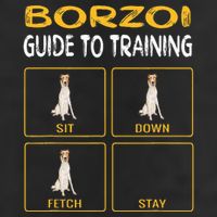 Funny Borzoi Guide To Training Dog Obedience Golf Towel