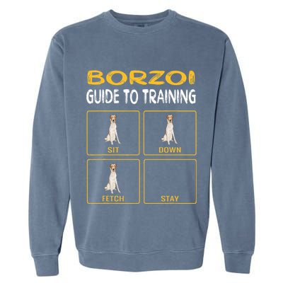 Funny Borzoi Guide To Training Dog Obedience Garment-Dyed Sweatshirt
